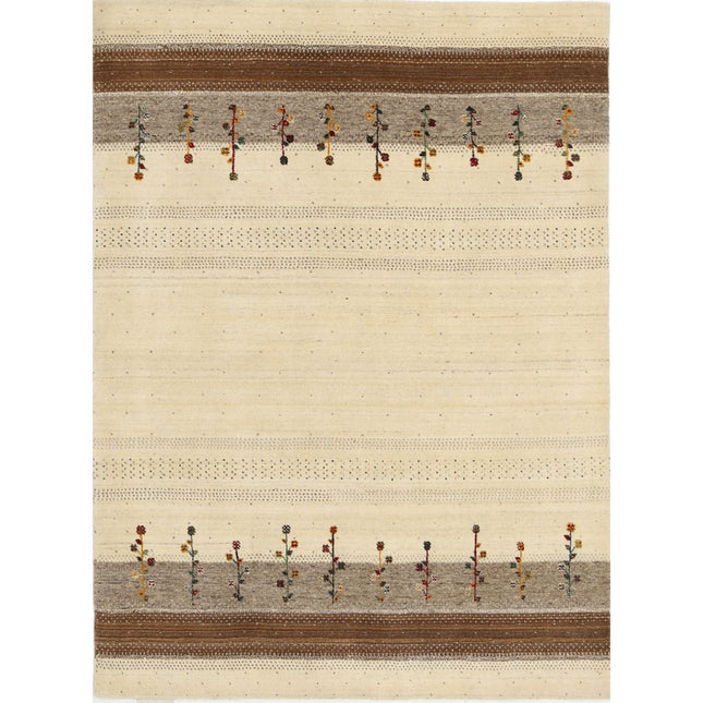 Modren Hand-Knotted Wool Rug IVA0028680 - Natalia Rugs