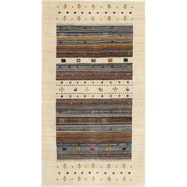 Modren Hand-Knotted Wool Rug IVA0028681 - Natalia Rugs