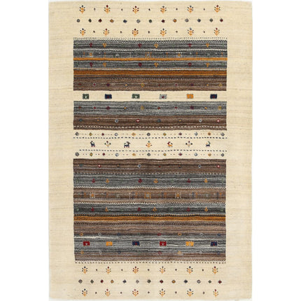 Modren Hand-Knotted Wool Rug IVA0028685 - Natalia Rugs