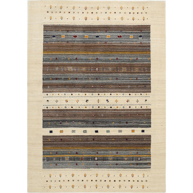 Modren Hand-Knotted Wool Rug IVA0028687 - Natalia Rugs