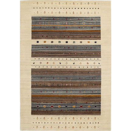 Modren Hand-Knotted Wool Rug IVA0028691 - Natalia Rugs