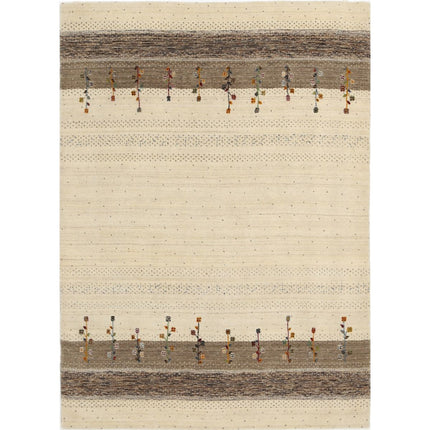 Modren Hand-Knotted Wool Rug IVA0028692 - Natalia Rugs