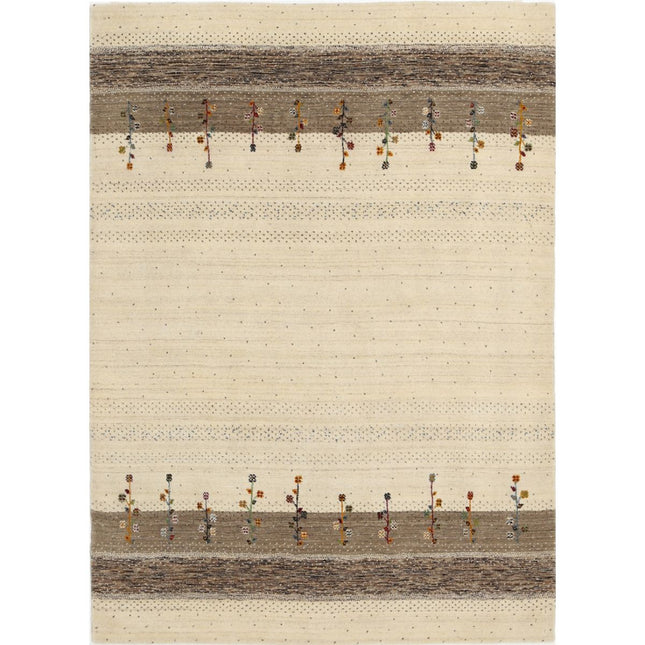 Modren Hand-Knotted Wool Rug IVA0028692 - Natalia Rugs