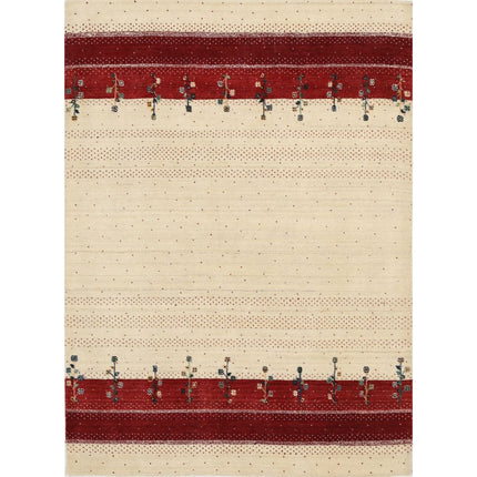 Modren Hand-Knotted Wool Rug IVA0028703 - Natalia Rugs