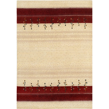 Modren Hand-Knotted Wool Rug IVA0028707 - Natalia Rugs