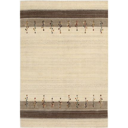 Modren Hand-Knotted Wool Rug IVA0028713 - Natalia Rugs