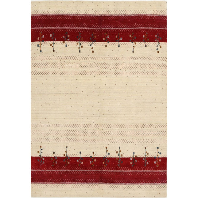 Modren Hand-Knotted Wool Rug IVA0028723 - Natalia Rugs