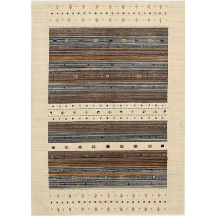 Modren Hand-Knotted Wool Rug IVA0028728 - Natalia Rugs