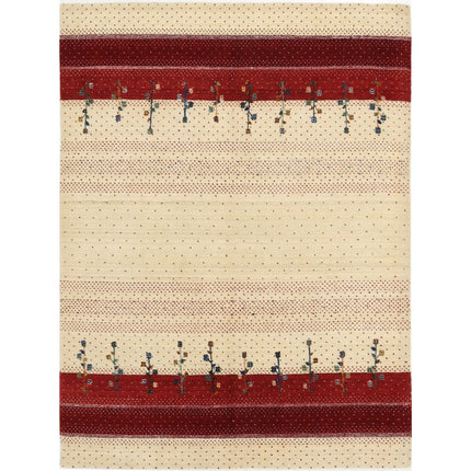 Modren Hand-Knotted Wool Rug IVA0028730 - Natalia Rugs