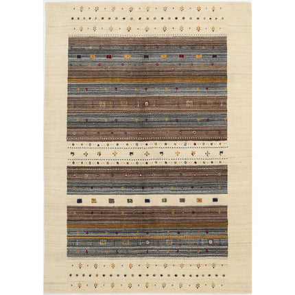 Modren Hand-Knotted Wool Rug IVA0028732 - Natalia Rugs