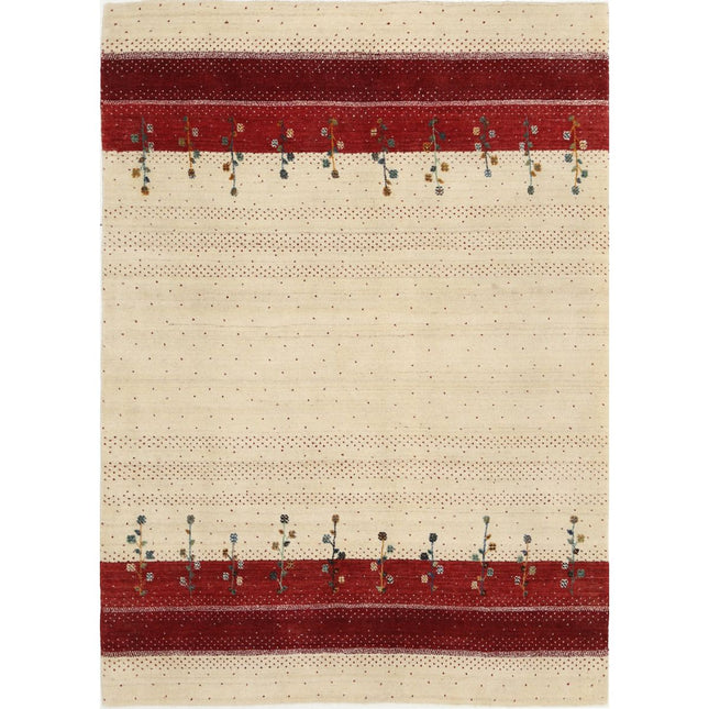 Modren Hand-Knotted Wool Rug IVA0028733 - Natalia Rugs