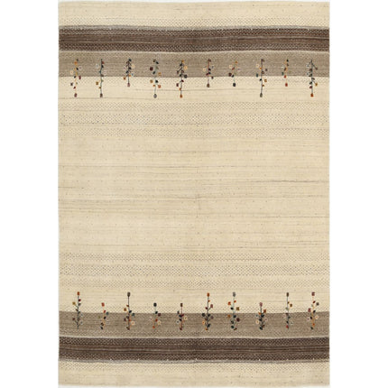 Modren Hand-Knotted Wool Rug IVA0028737 - Natalia Rugs