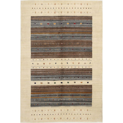 Modren Hand-Knotted Wool Rug IVA0028739 - Natalia Rugs