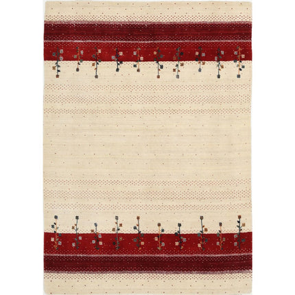 Modren Hand-Knotted Wool Rug IVA0028748 - Natalia Rugs