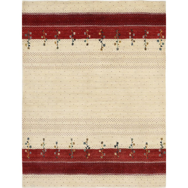 Modren Hand-Knotted Wool Rug IVA0028757 - Natalia Rugs