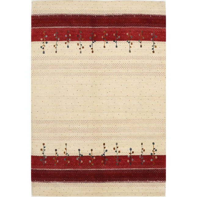 Modren Hand-Knotted Wool Rug IVA0028758 - Natalia Rugs