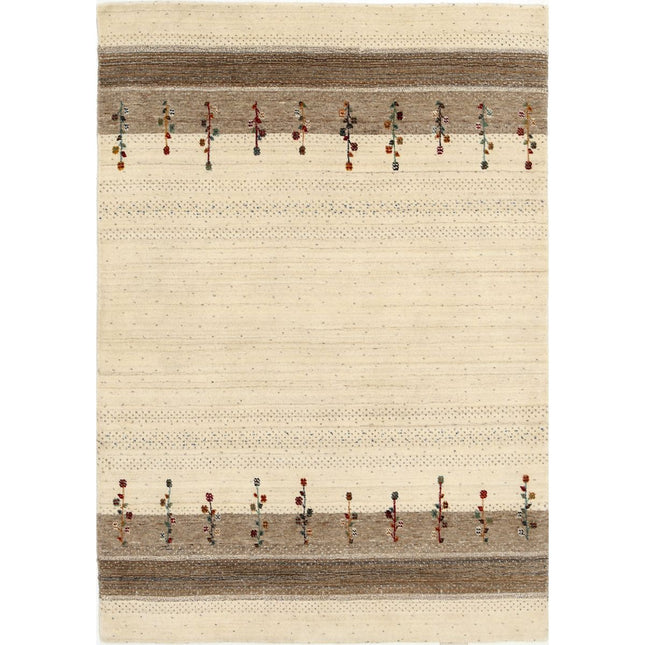 Modren Hand-Knotted Wool Rug IVA0028764 - Natalia Rugs