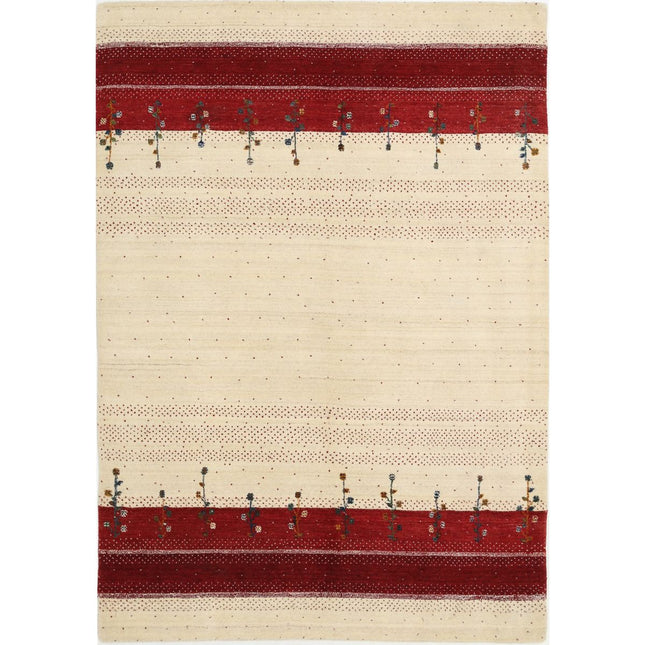 Modren Hand-Knotted Wool Rug IVA0028768 - Natalia Rugs