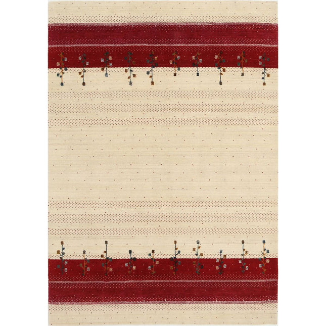 Modren Hand-Knotted Wool Rug IVA0028783 - Natalia Rugs