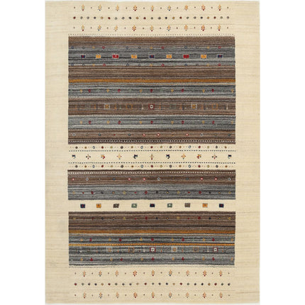 Modren Hand-Knotted Wool Rug IVA0028793 - Natalia Rugs