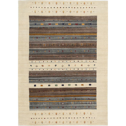 Modren Hand-Knotted Wool Rug IVA0028795 - Natalia Rugs