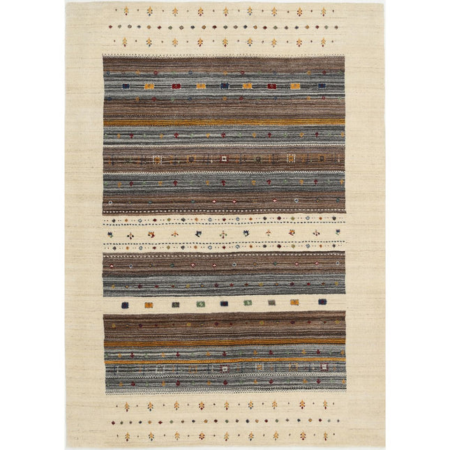 Modren Hand-Knotted Wool Rug IVA0028796 - Natalia Rugs