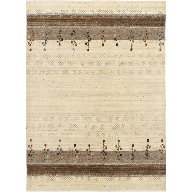 Modren Hand-Knotted Wool Rug IVA0028799 - Natalia Rugs