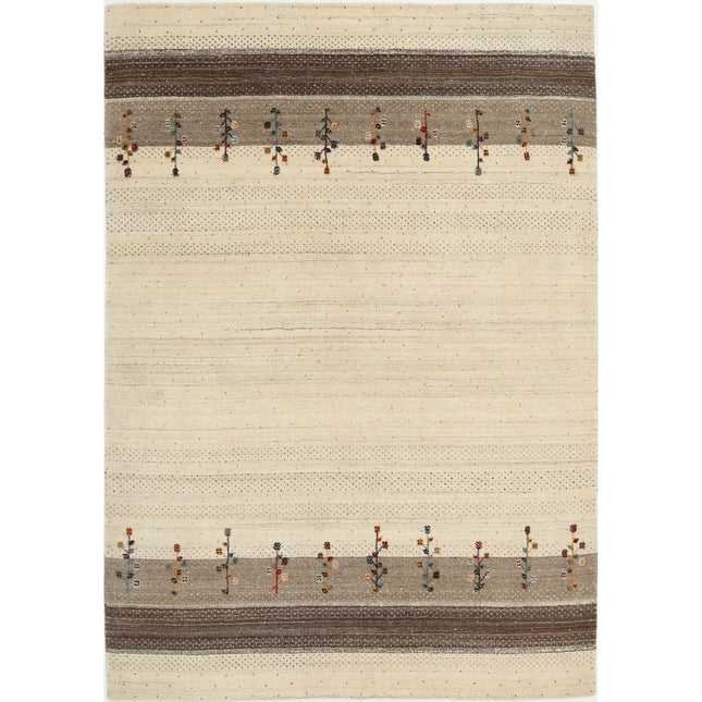 Modren Hand-Knotted Wool Rug IVA0028801 - Natalia Rugs