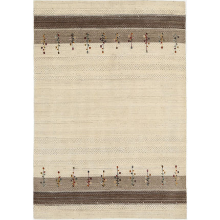 Modren Hand-Knotted Wool Rug IVA0028802 - Natalia Rugs