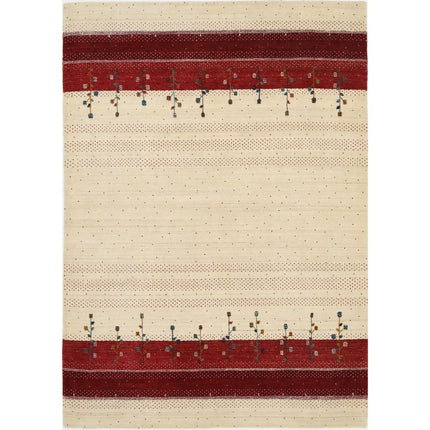 Modren Hand-Knotted Wool Rug IVA0028803 - Natalia Rugs