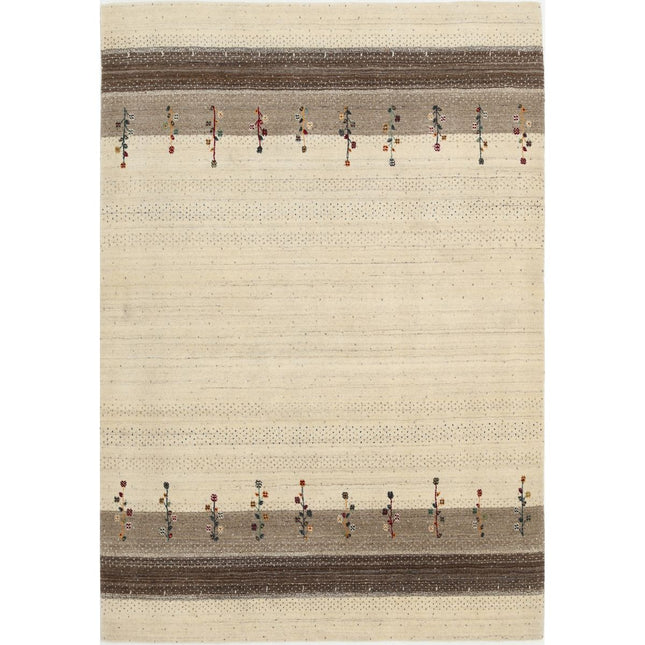 Modren Hand-Knotted Wool Rug IVA0028804 - Natalia Rugs