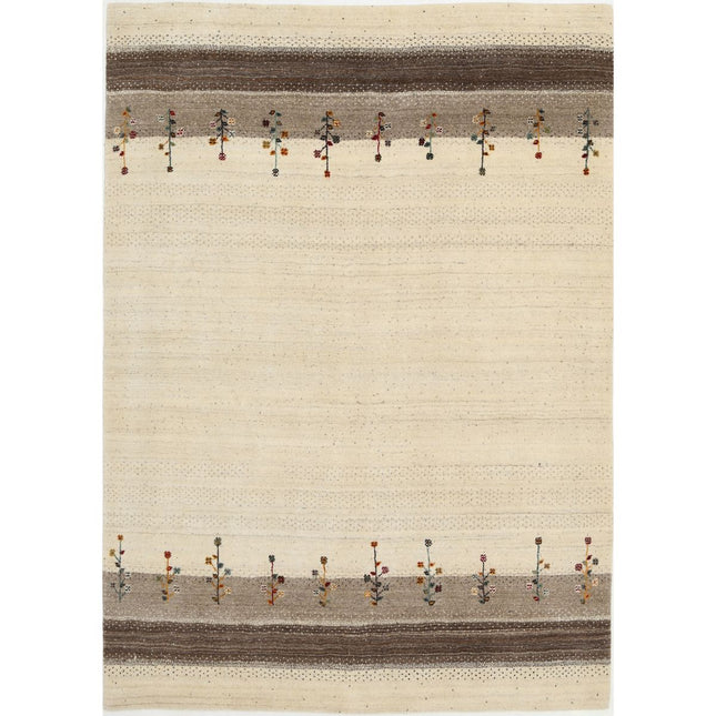 Modren Hand-Knotted Wool Rug IVA0028806 - Natalia Rugs