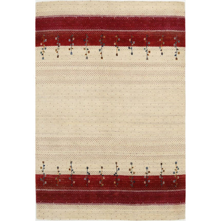 Modren Hand-Knotted Wool Rug IVA0028808 - Natalia Rugs