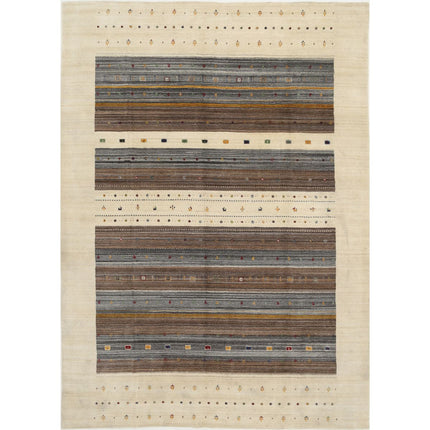 Modren Hand-Knotted Wool Rug IVA0028811 - Natalia Rugs