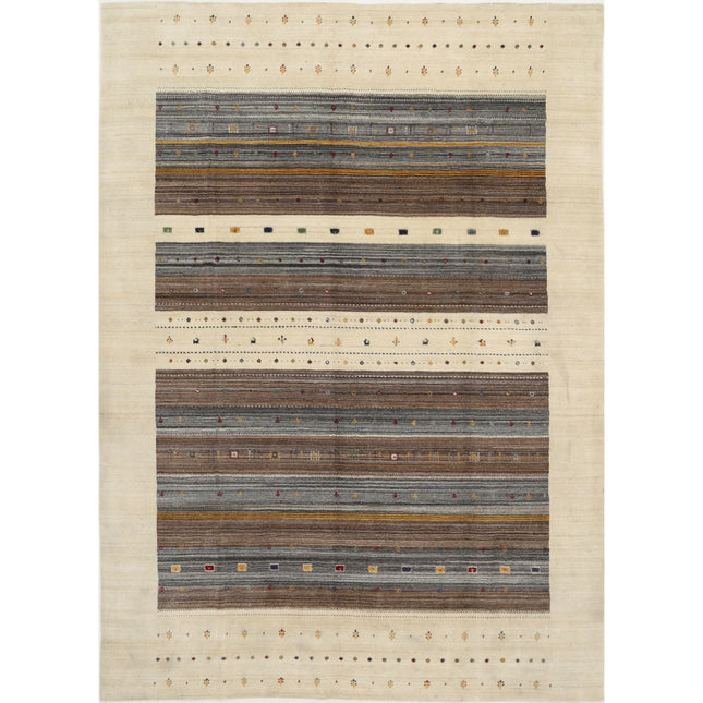 Modren Hand-Knotted Wool Rug IVA0028811 - Natalia Rugs