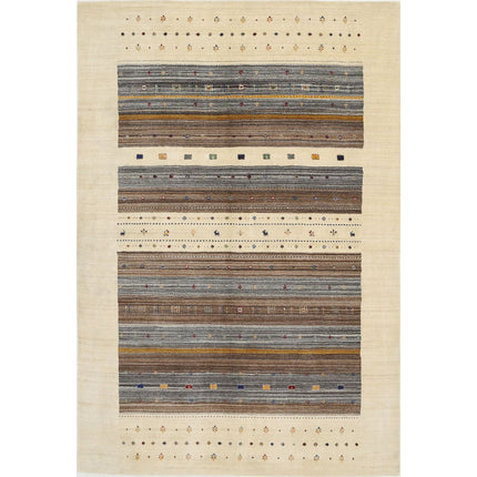 Modren Hand-Knotted Wool Rug IVA0028817 - Natalia Rugs