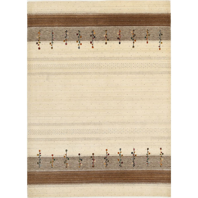 Modren Hand-Knotted Wool Rug IVA0028821 - Natalia Rugs