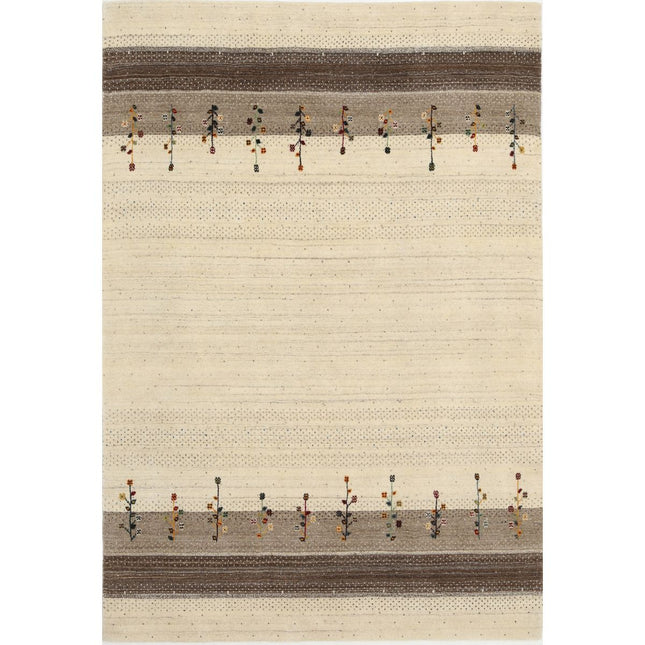 Modren Hand-Knotted Wool Rug IVA0028824 - Natalia Rugs