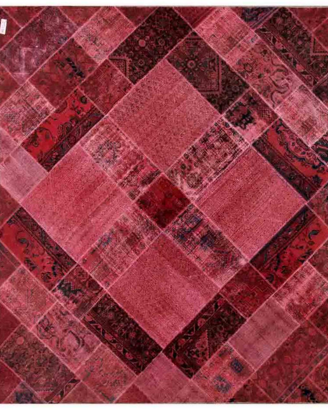 Mosaic 8' 3" X 9' 9" Hand Knotted Wool Rug 8' 3" X 9' 9" (251 X 297) / Pink / Wool