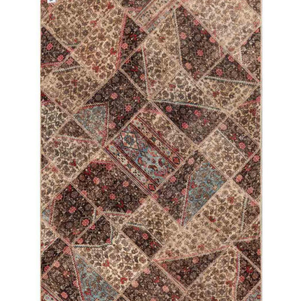 Mosaic 4' 9" X 7' 9" Hand Knotted Wool Rug 4' 9" X 7' 9" (145 X 236) / Beige / Wool