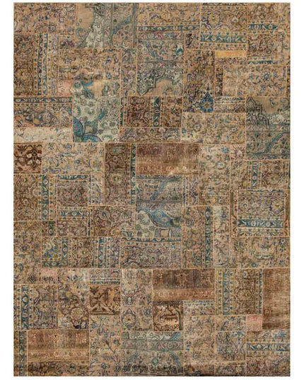 Mosaic 8' 1" X 11' 9" Hand Knotted Wool Rug 8' 1" X 11' 9" (246 X 358) / Beige / Wool