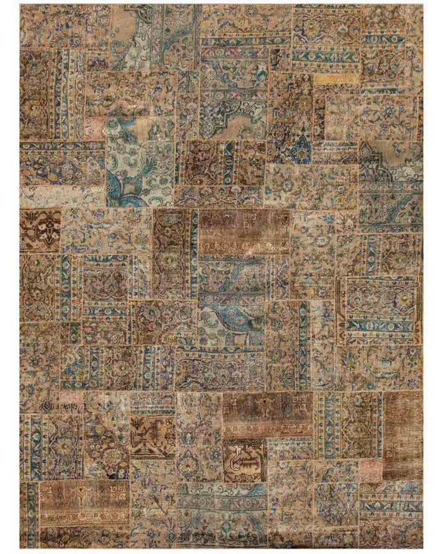 Mosaic 8' 1" X 11' 9" Hand Knotted Wool Rug 8' 1" X 11' 9" (246 X 358) / Beige / Wool