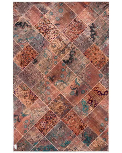 Mosaic 6' 3" X 9' 1" Hand Knotted Wool Rug 6' 3" X 9' 1" (191 X 277) / Multi / Wool