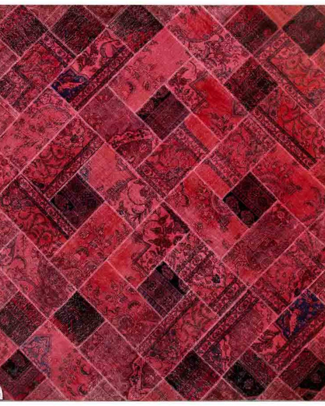 Mosaic 8' 2" X 9' 8" Hand Knotted Wool Rug 8' 2" X 9' 8" (249 X 295) / Rust / Wool