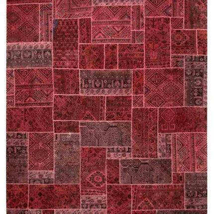 Mosaic 7' 8" X 9' 8" Hand Knotted Wool Rug 7' 8" X 9' 8" (234 X 295) / Pink / Wool