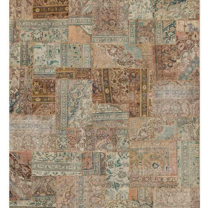 Mosaic 7' 1" X 9' 1" Hand Knotted Wool Rug 7' 1" X 9' 1" (216 X 277) / Beige / Wool