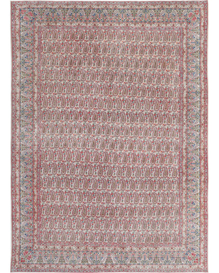 Moud 8' 9" X 12' 2" Hand Knotted Wool Rug 8' 9" X 12' 2" (267 X 371) / Beige / Wool