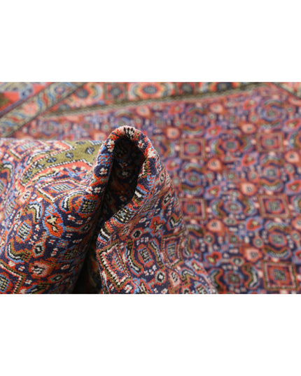 Moud 3' 9" X 5' 1" Hand Knotted Wool Rug 3' 9" X 5' 1" (114 X 155) / Blue / Wool