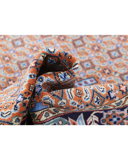 Moud 3' 7" X 4' 10" Hand Knotted Wool Rug 3' 7" X 4' 10" (109 X 147) / Brown / Wool