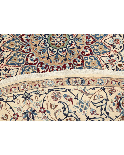 Nain 9' 5" X 9' 8" Hand Knotted Wool Rug 9' 5" X 9' 8" (287 X 295) / Ivory / Wool